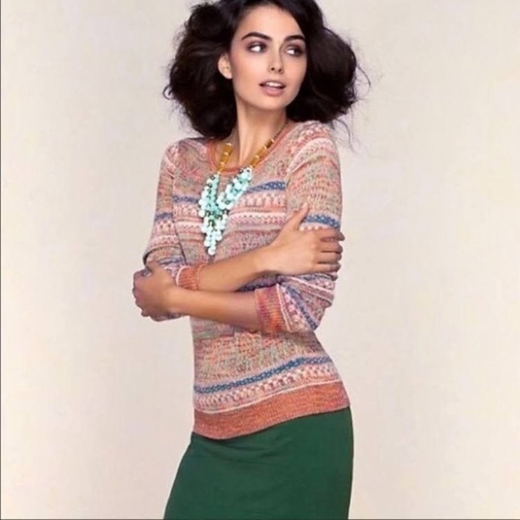 A n t h r o p o l o g i e • Sparrow fair isle vintage sweater - Picture 1 of 10